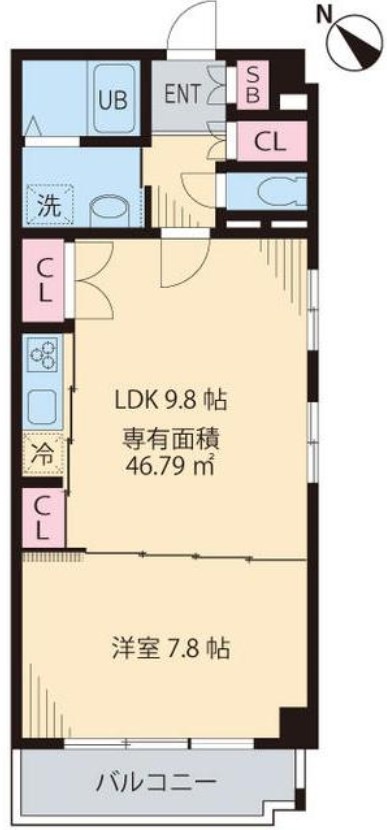 インカウンターマンション 間取り図