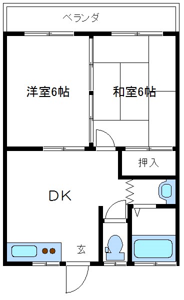 北小岩マンション 間取り図