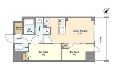 Augusta　Residence　新小岩 間取り