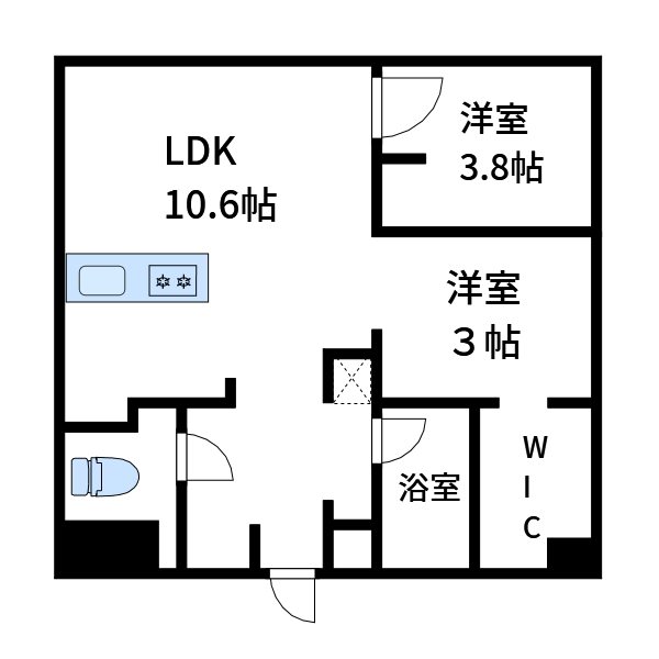 オープンブルーム尾久 間取り図