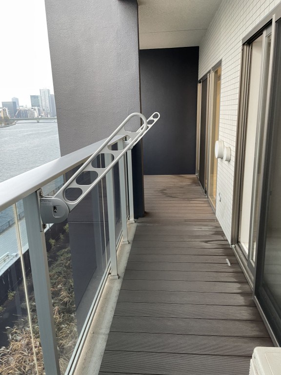 月島リバーサイドハイツ ベランダ