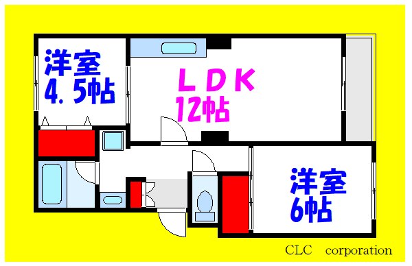 ファミール日之出A棟 間取り図