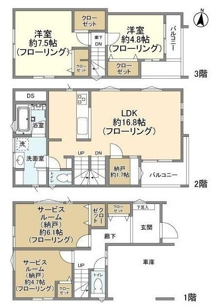 Kolet北小岩 間取り図