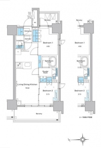 ルフォンプログレ門前仲町プレミア 間取り