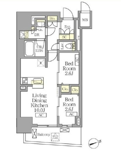 テラス北千住 間取り図