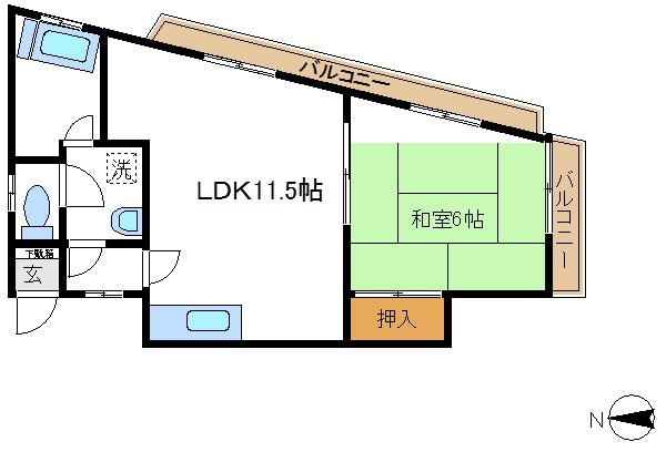 カーサ竹矢第二 間取り