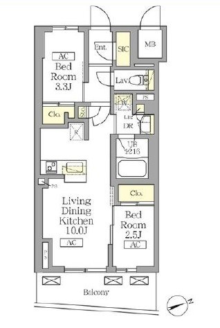 テラス北千住 間取り図