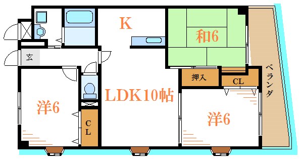 ベルメゾン南篠崎 間取り図