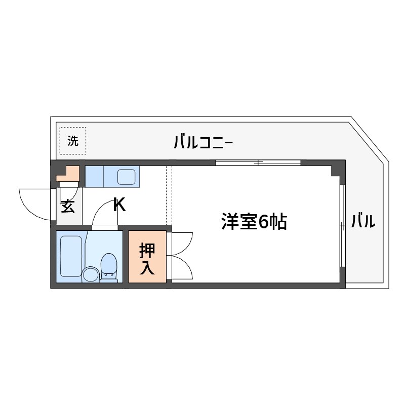 津久井マンション  間取り
