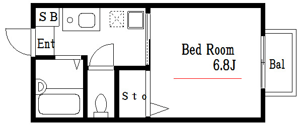 花ハウス2 間取り図