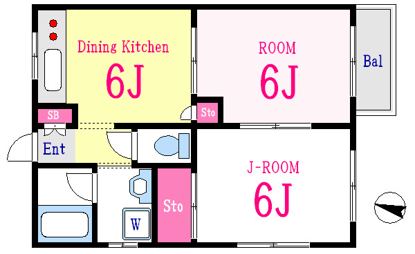 エピーメロン西瑞江 間取り図