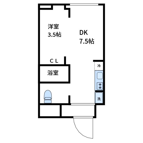 オープンブルーム尾久 間取り図