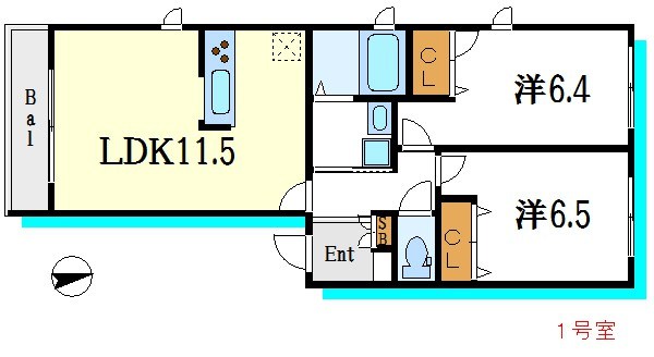 オレオールＪ 間取り図