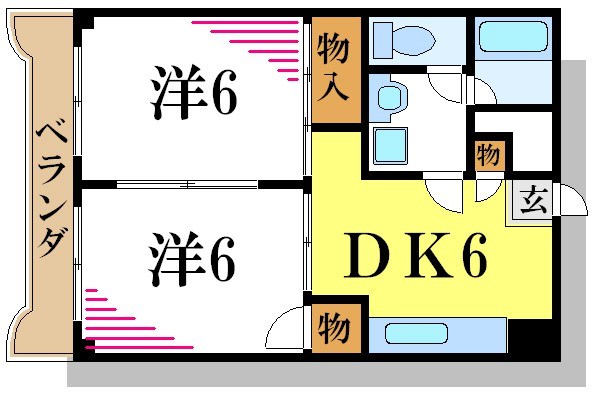 クリザンスコート 間取り図