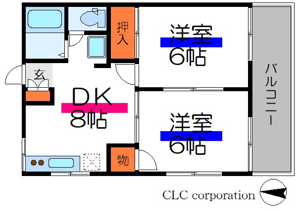 ユアハイツ 間取り図