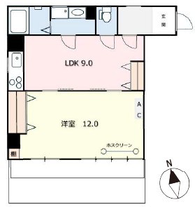 アート石山 間取り図