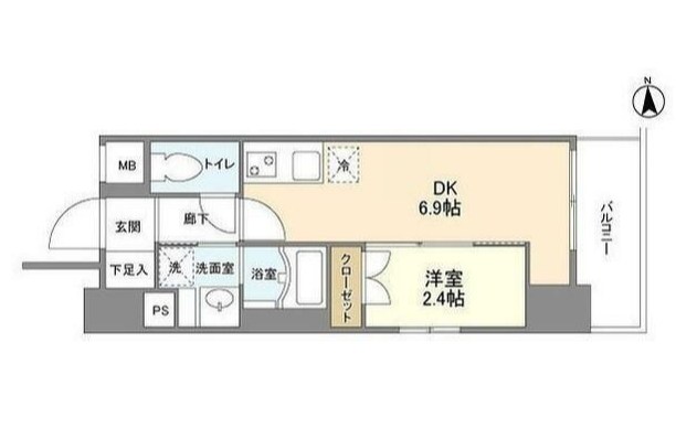 リアンシエルブルー田端  間取り