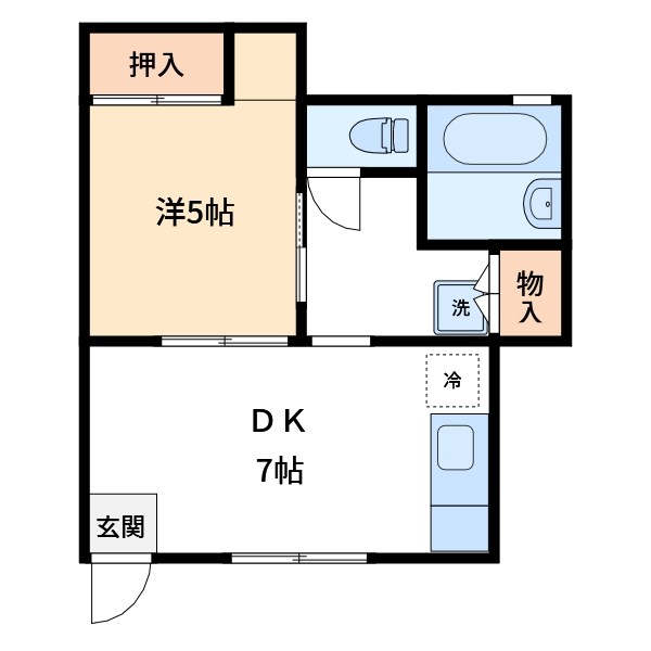 天野コーポ 間取り図