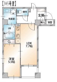 マルメゾン浅草橋  間取り