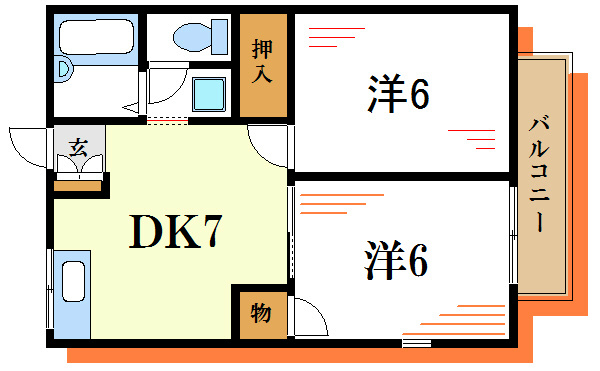 ジュネスいなほ 間取り図