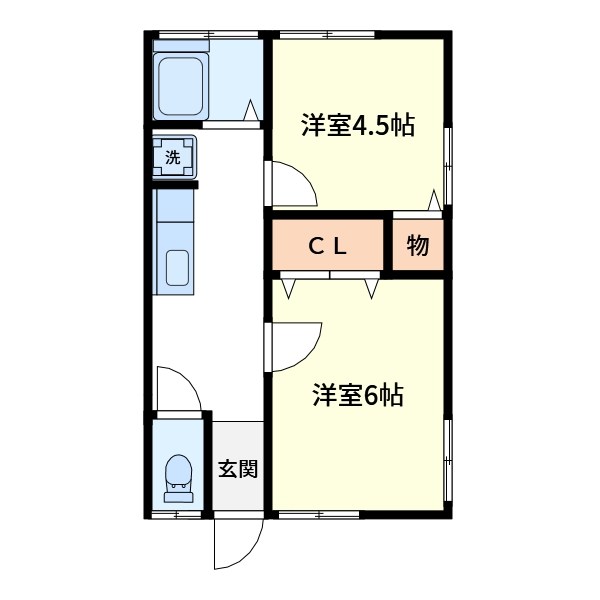 第三臼倉荘 間取り図
