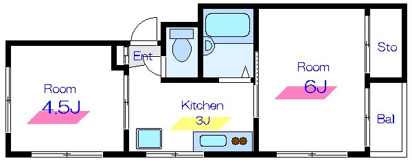 パレス内田２号館 間取り