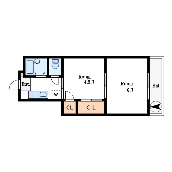 中山ハイツ 間取り図