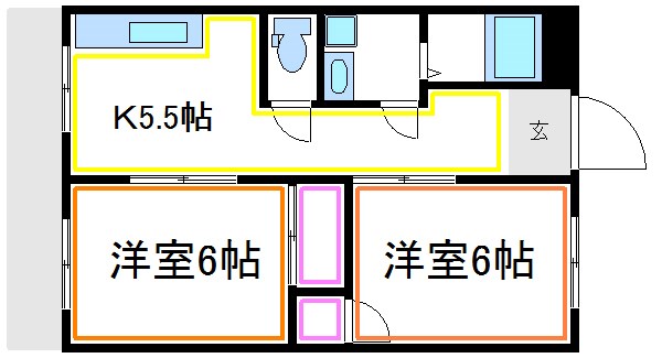 ニューサカエコーポ  間取り