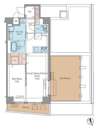 ラグゼナ平井サウス 間取り図