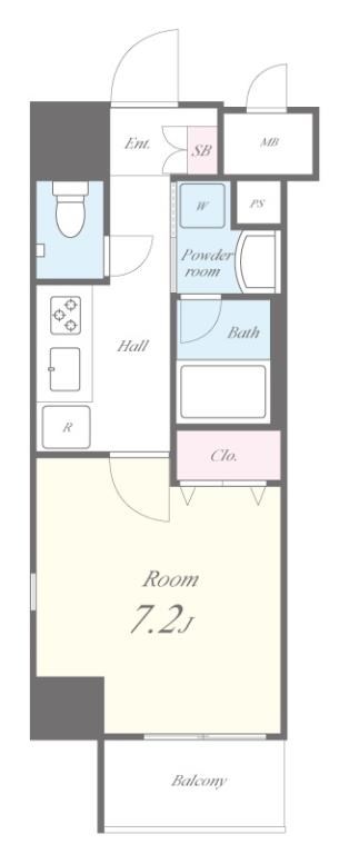 グランレーヴ東尾久 間取り図