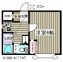 メゾン・ド・フルール 201号室 間取り