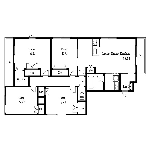 マリンハイツ北 間取り図