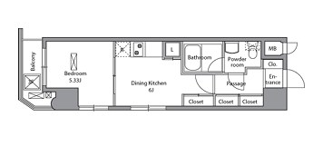 レジディア入谷 間取り図