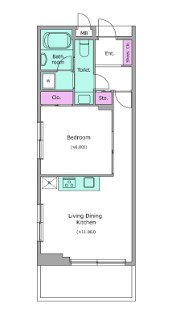 レジディア入谷 間取り図