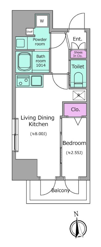 ドゥーエ入谷Ⅱ 間取り
