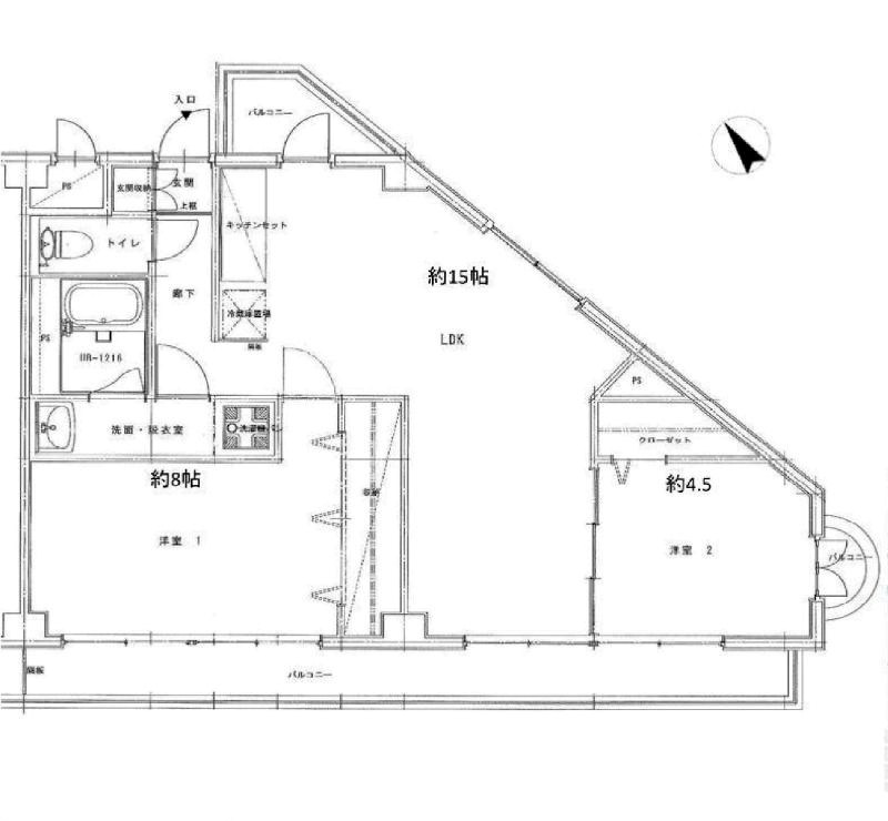 カーサケイワイNo2 間取り図