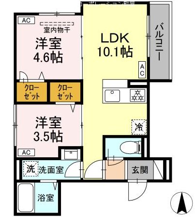 セレスティア荒川Ⅱ 間取り図