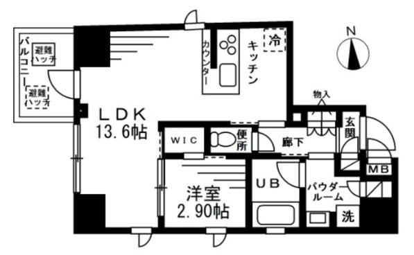 プライマル上野ＥＡＳＴ 間取り図