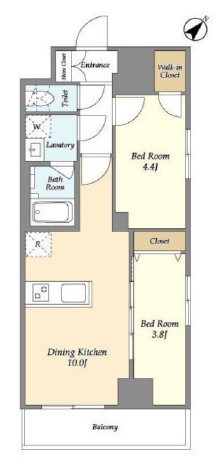 グランカーサ西葛西 間取り図