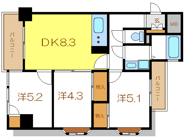 モン・コリーヌ山邦 間取り図