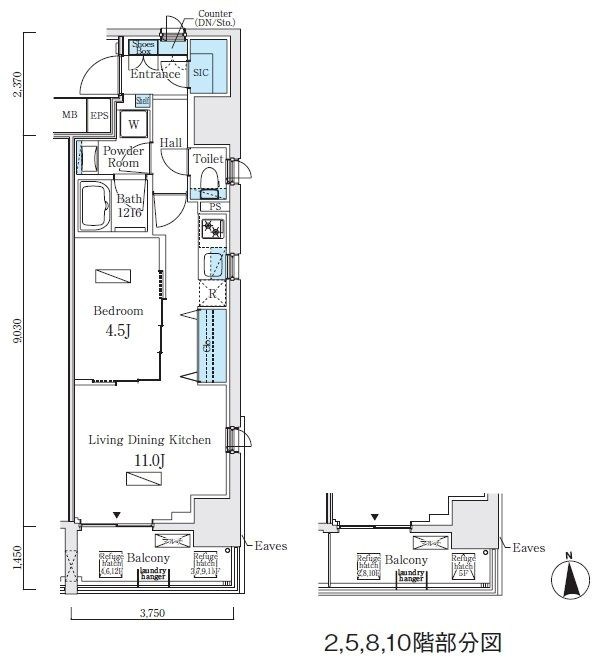 プライマル上野・稲荷町 間取り