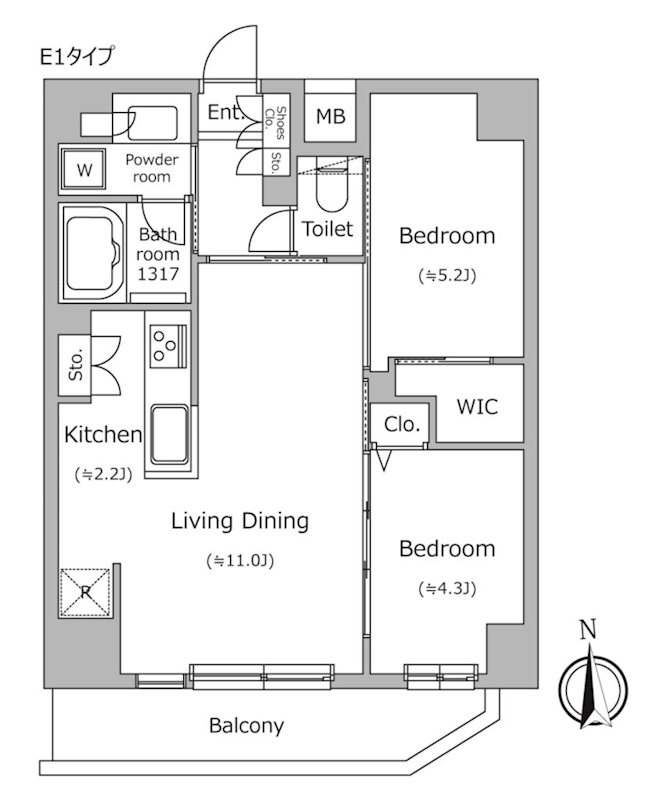ドゥーエ南千住 間取り