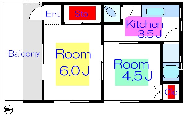 静和荘  間取り