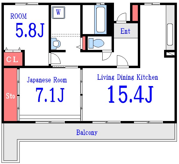 エルナス江戸川 間取り図