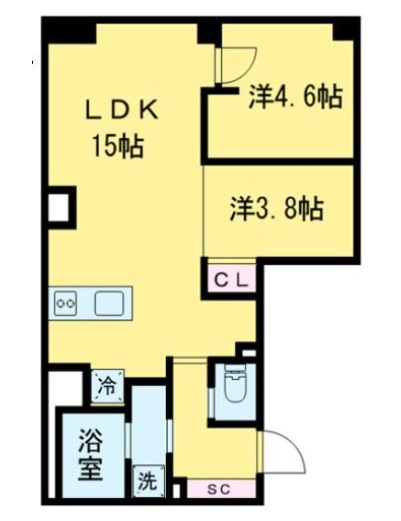 オープンブルーム尾久 間取り図