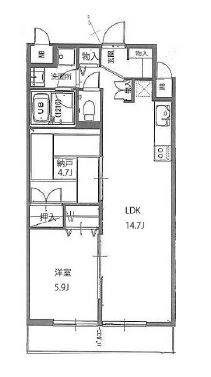 オクドテラス 間取り図