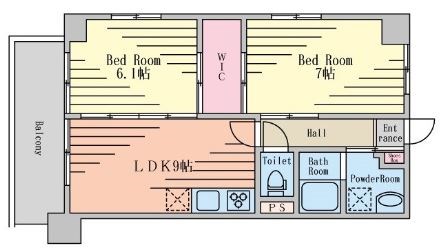 サキ西小岩 間取り図