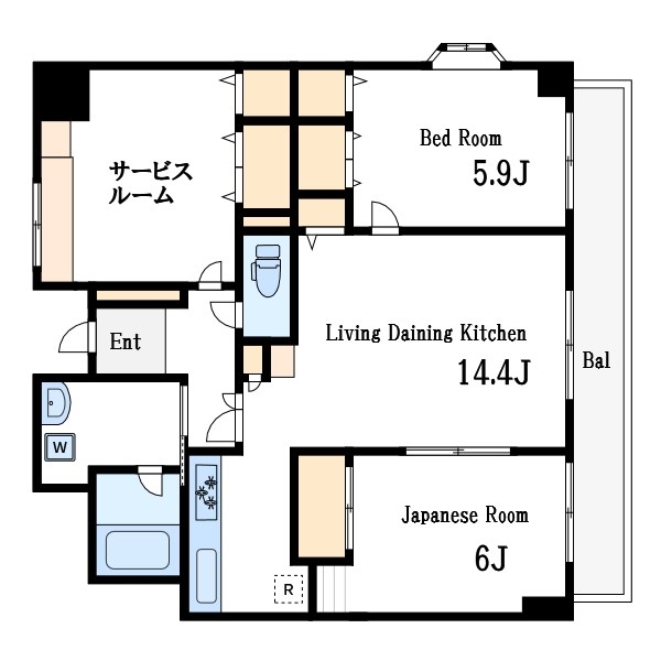 ドミール・コンフォール 間取り図