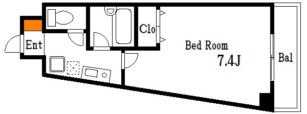 アビティ東あずま 404号室 間取り