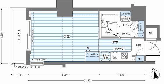 レジディア銀座東 間取り